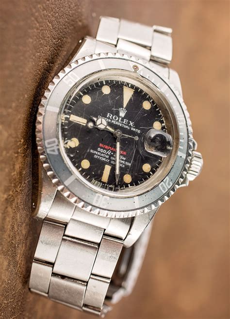 rolex double red submariner|vintage Rolex red submariner.